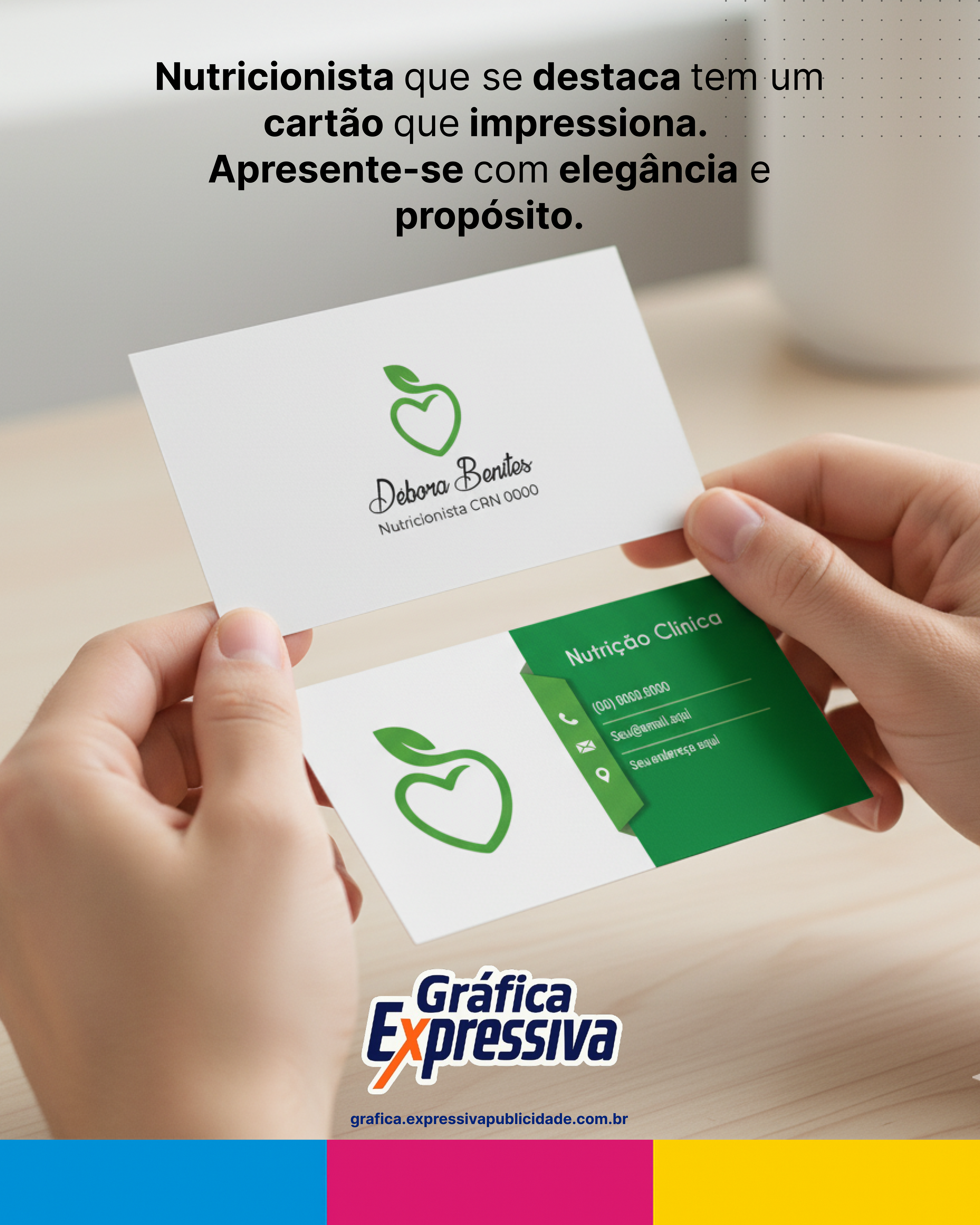 Cartões de Visita para Nutricionistas: Como Transmitir Confiança e Profissionalismo